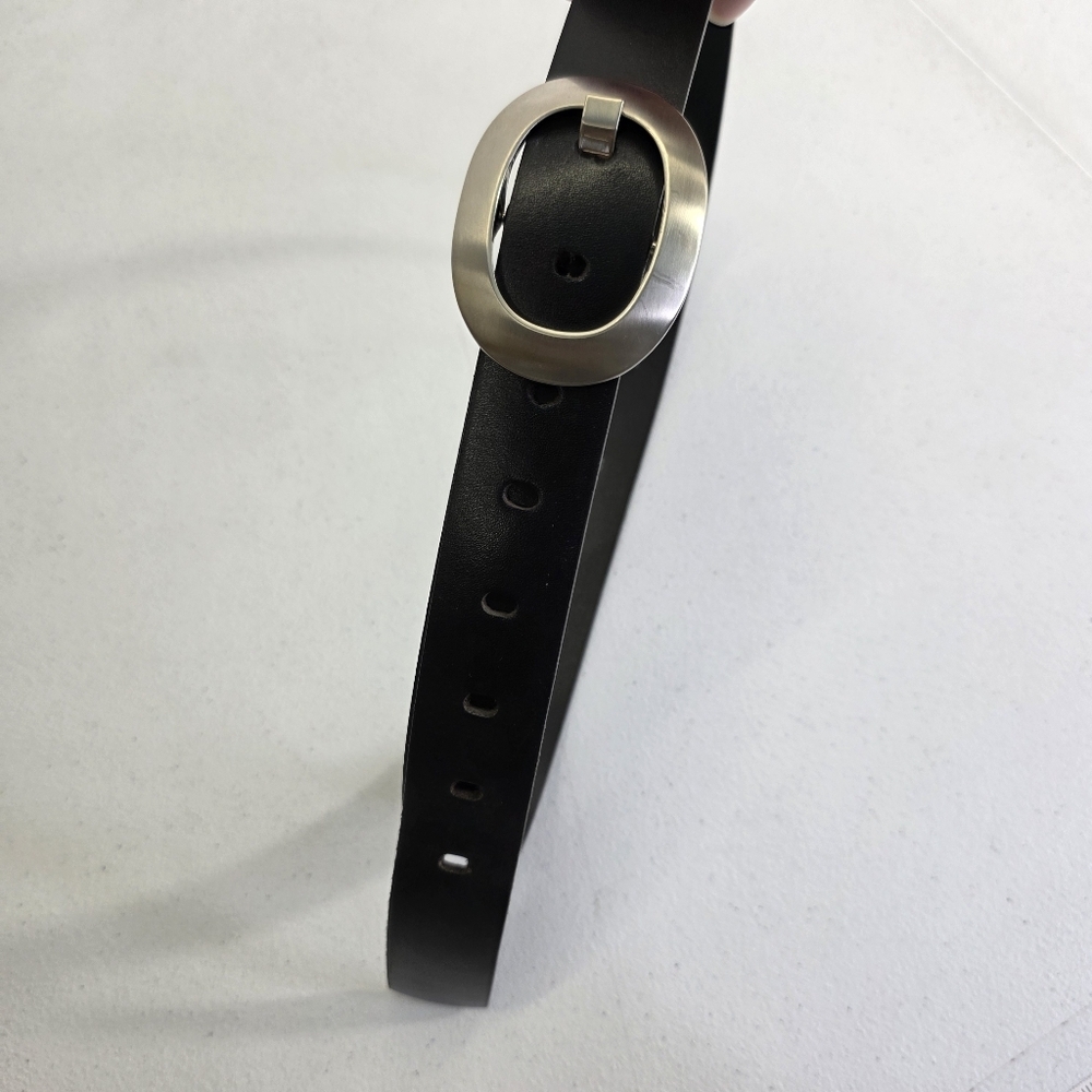 Rudsak Leather belt with oblong buckle